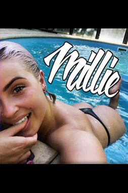 super hot topless waitress looking wet and sexy in a swimming pool in brisbane's teneriffe